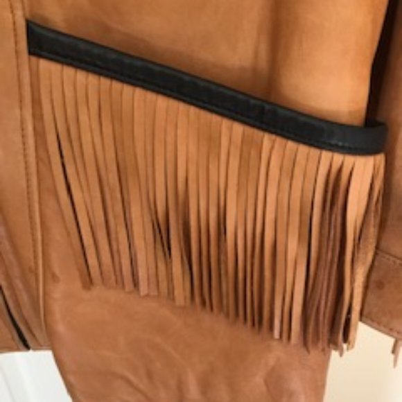 MENS GEORGETOWN LEATHER WESTERN JACKET XL - Picture 7 of 15